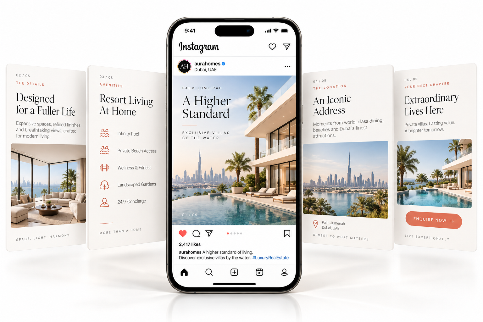 Listing carousel preview